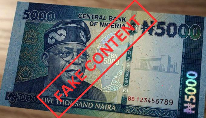 Viral ₦5,000 Note Featuring Tinubu Is Fake — CBN