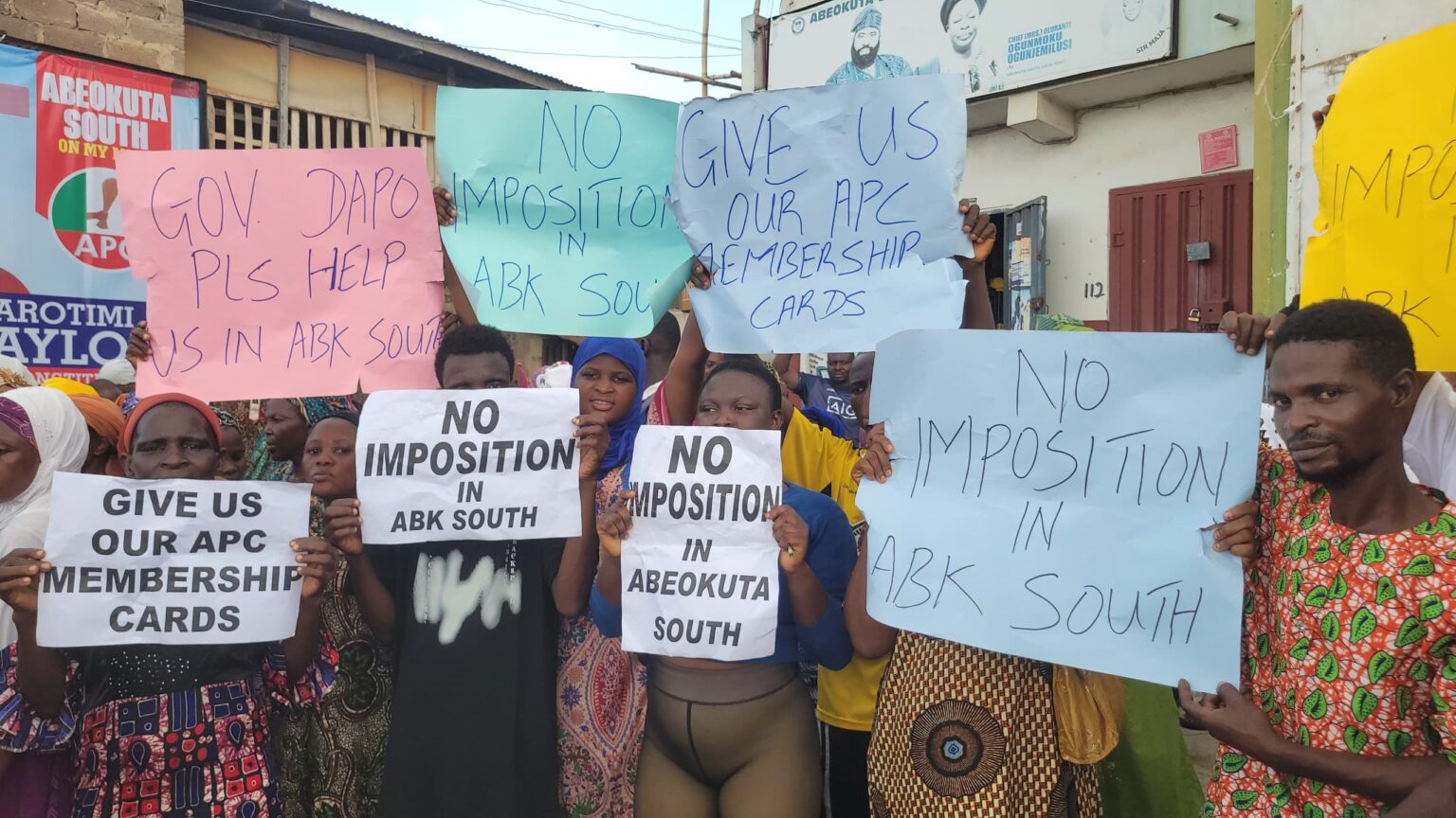 Ogun APC Members Protest, Demand Inclusion in 2027 Primaries