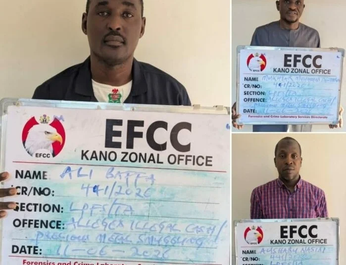 EFCC Arrests Airport Security Officer, Accomplices Over Alleged ₦4.4bn Gold Smuggling Plot