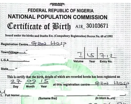 FG Launches Online Platform for Birth and Death Certificates in Nigeria