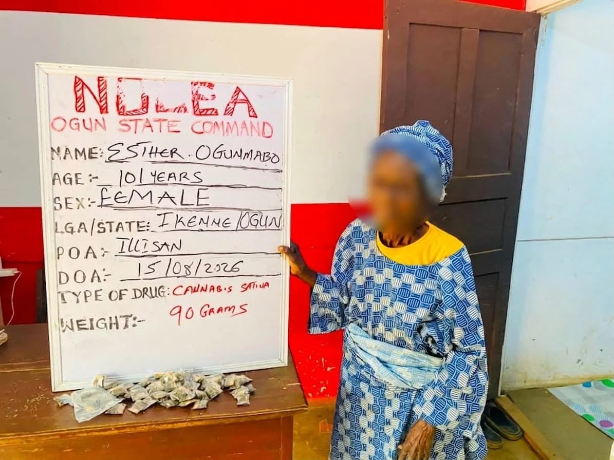 NDLEA Arrests 101-Year-Old Woman for Selling Cannabis in Sachets